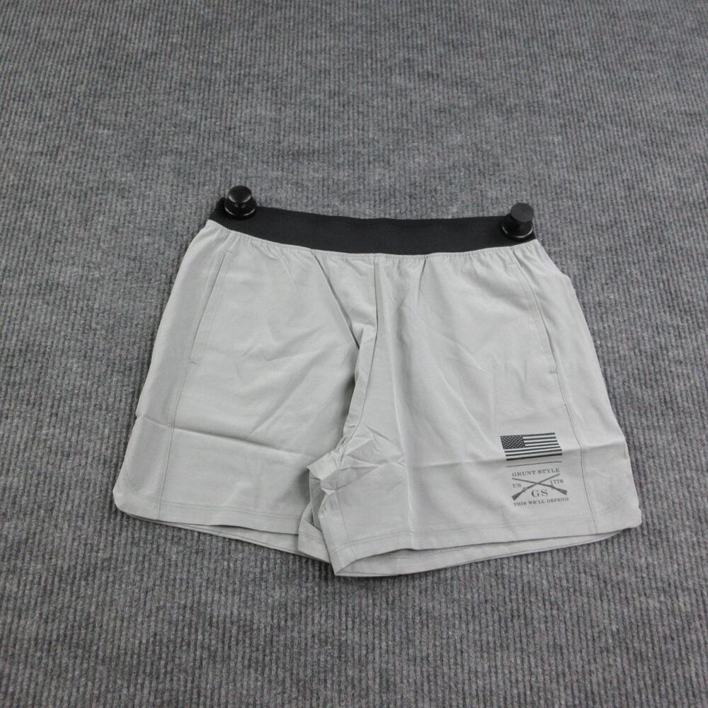 Grunt Style Shorts Mens 32 Gray Microfiber Stretch Drawstring 32x5* NWT